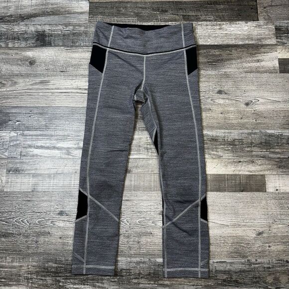 Lemon Pants - Lululemon Pace Rival Cropped Leggings Gray Size 4 Zipper Pocket
